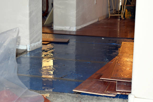 Professional Flood Damage Restoration technician working in Perryville, AR
